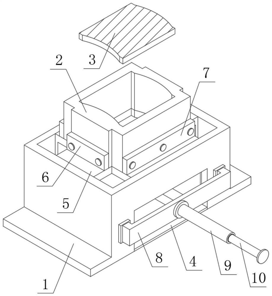 Forming mold for pressing refractory materials