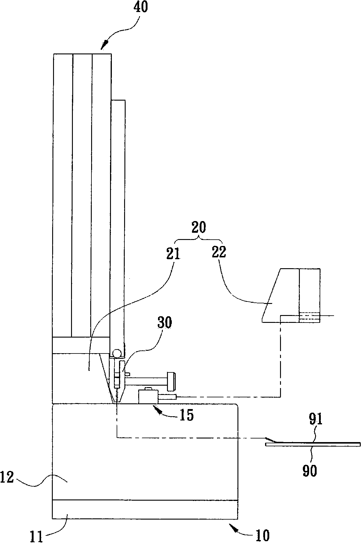 Pad pasting tearing-off device and method