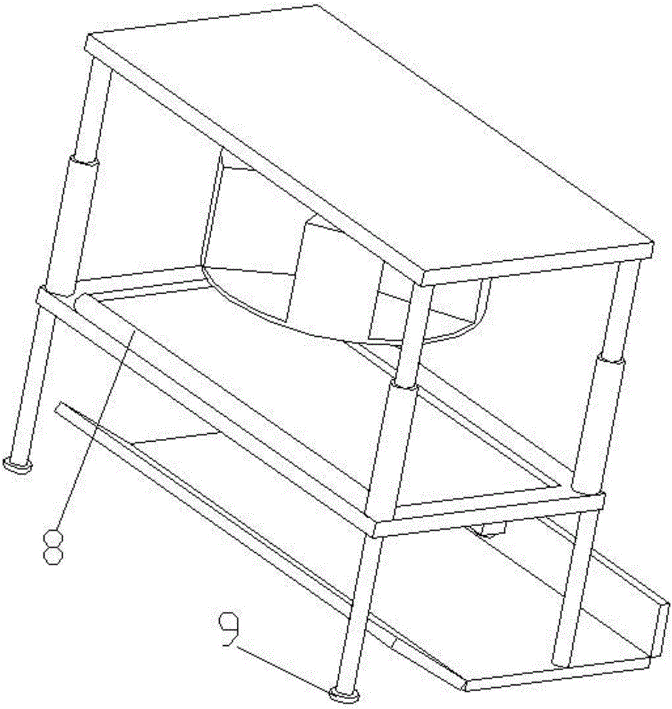 Placing frame for shoes