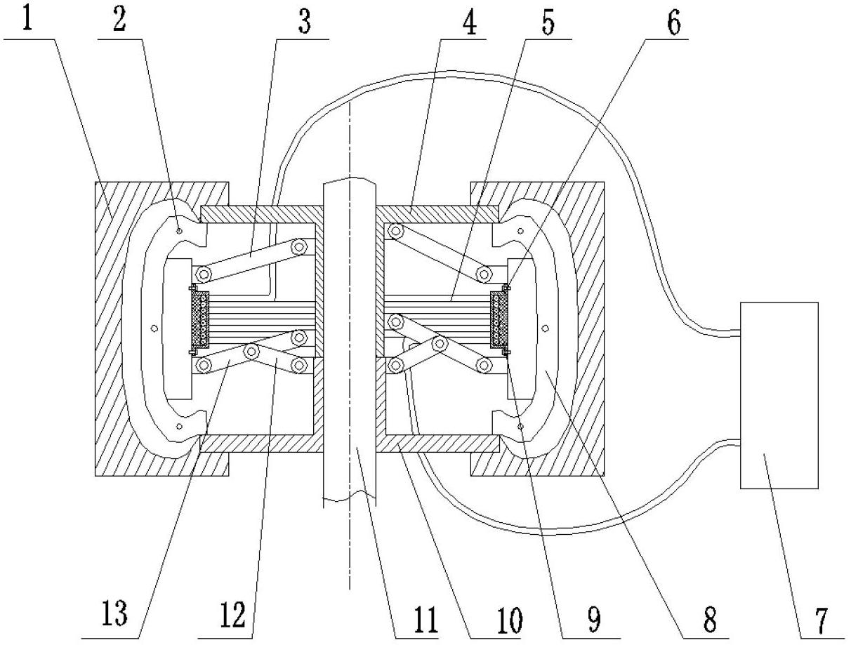 Method and device for vulcanizing inner mold and outer mold of tire through direct voltage electromagnetic heating