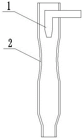 Detection method of blanking tube for quartz glass ingot melting