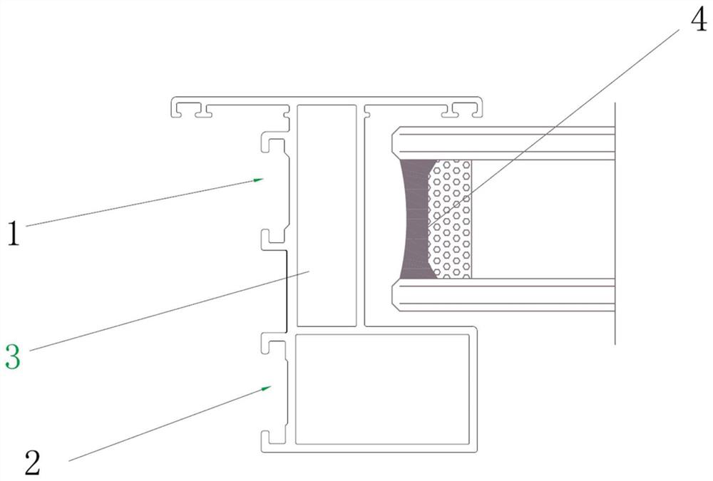 Double-notch casement door and window sash material