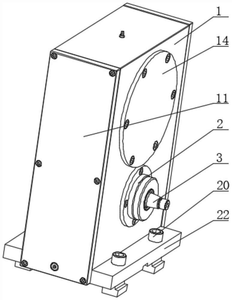 A gearbox for verifying the axial force of oil pump products