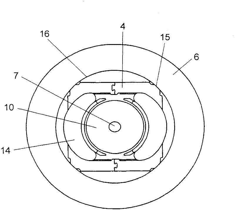Rotating motor, electric pressure fan and device