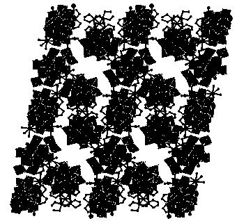 Organic-inorganic hybridization transition-rare earth dissimilar metal substituted germanium tungstate crystal hydrogen storage material and preparation method thereof