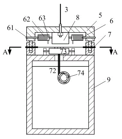 Elevator lift car safety landing device based on air energy dissipation