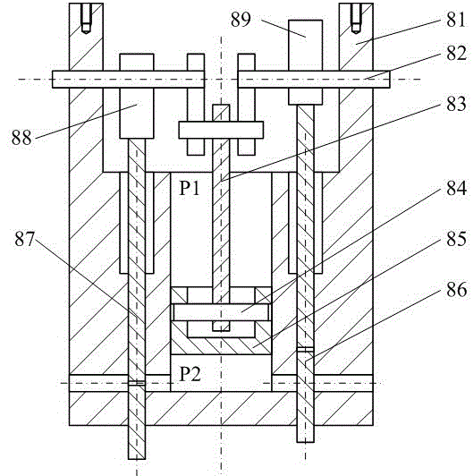 Elevator lift car safety landing device based on air energy dissipation