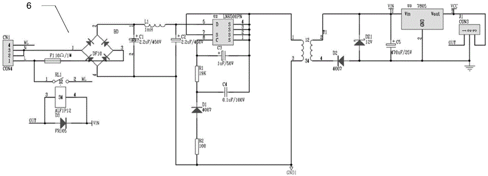 Multifunctional floor heating temperature control circuit