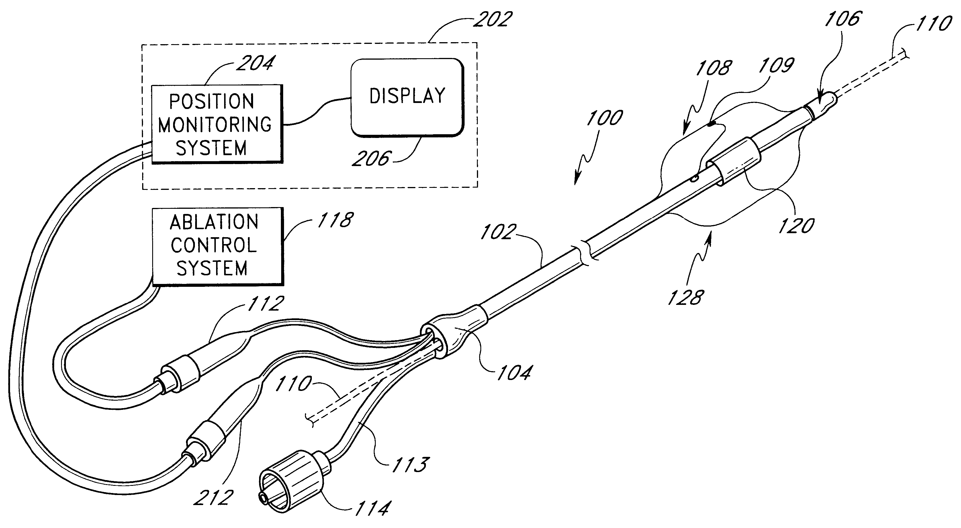 Medical device with sensor cooperating with expandable member