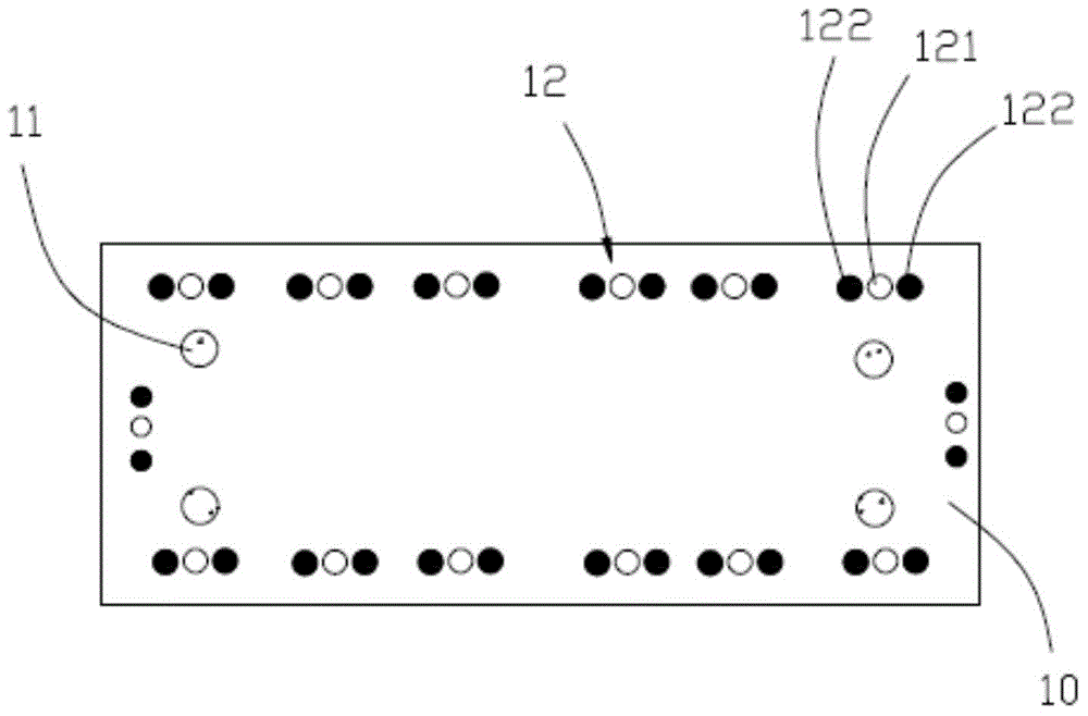 Backboard processing method, adopted die and backboard manufactured by use of processing method