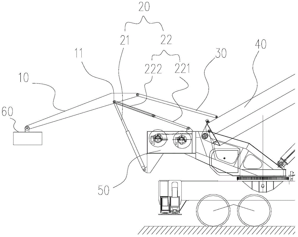Counterweight moving apparatus and crane