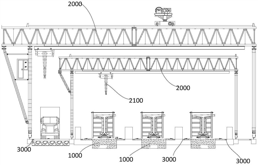 T-beam prefabricating yard