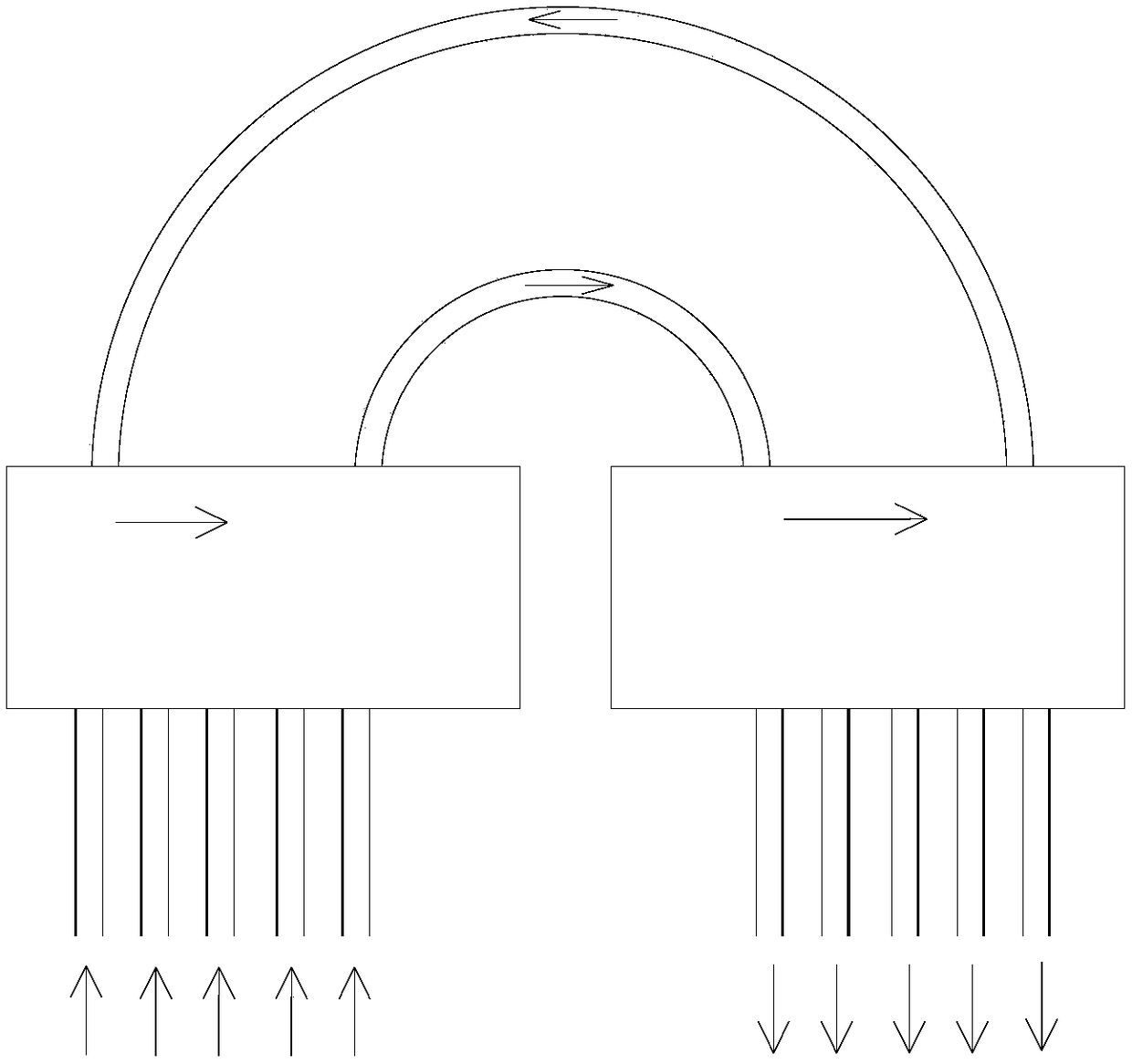 Steam generator primary-side structure capable of alleviating backflow of U-shaped pipes