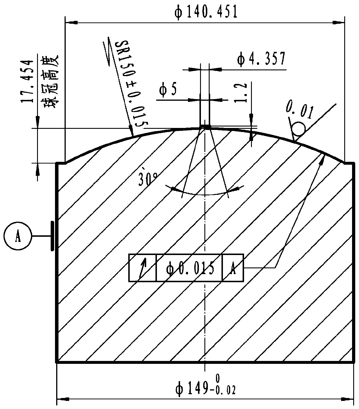 Preparation method for high-viscosity metal cold extrusion forming mold