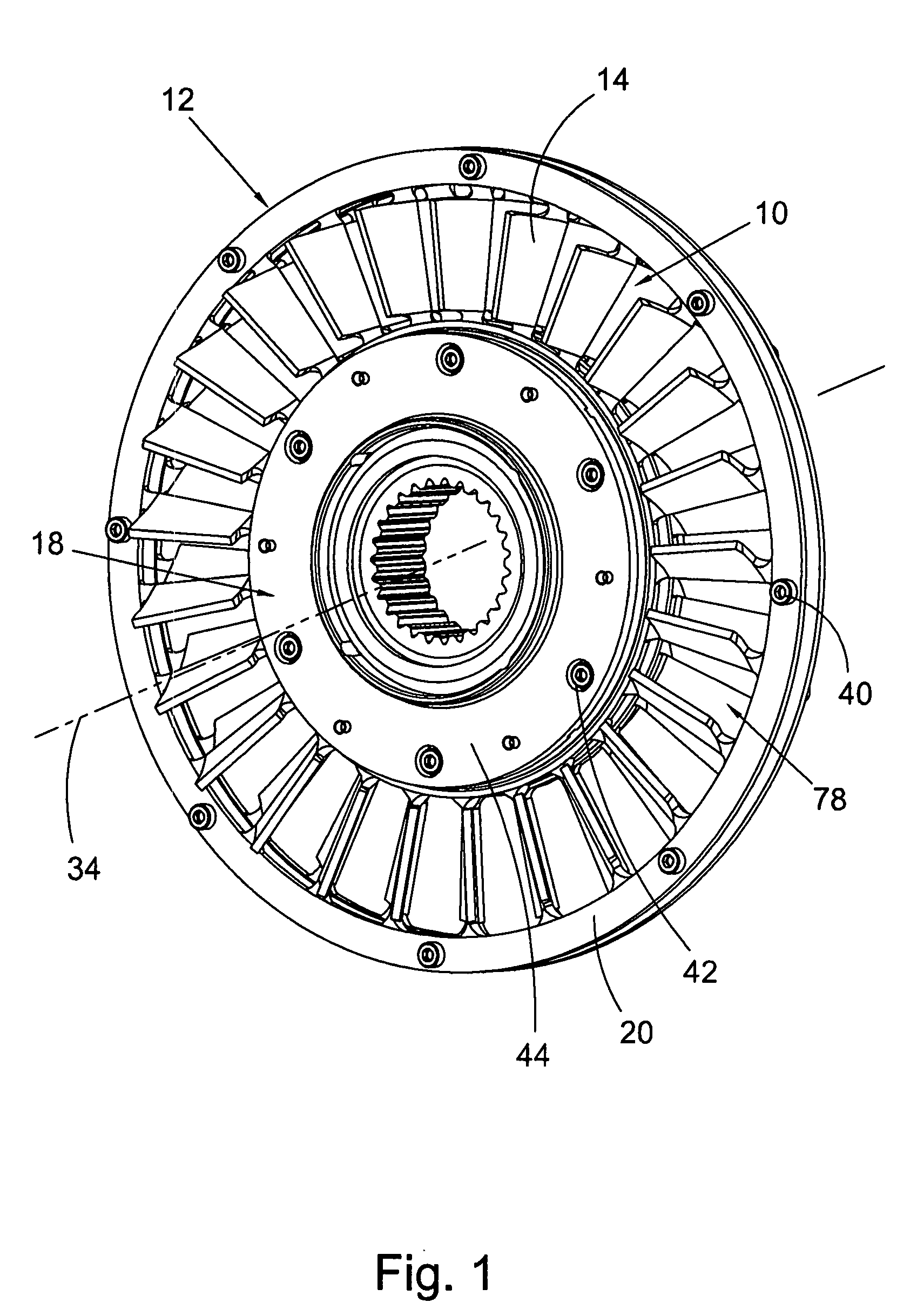 Two-part stator blade