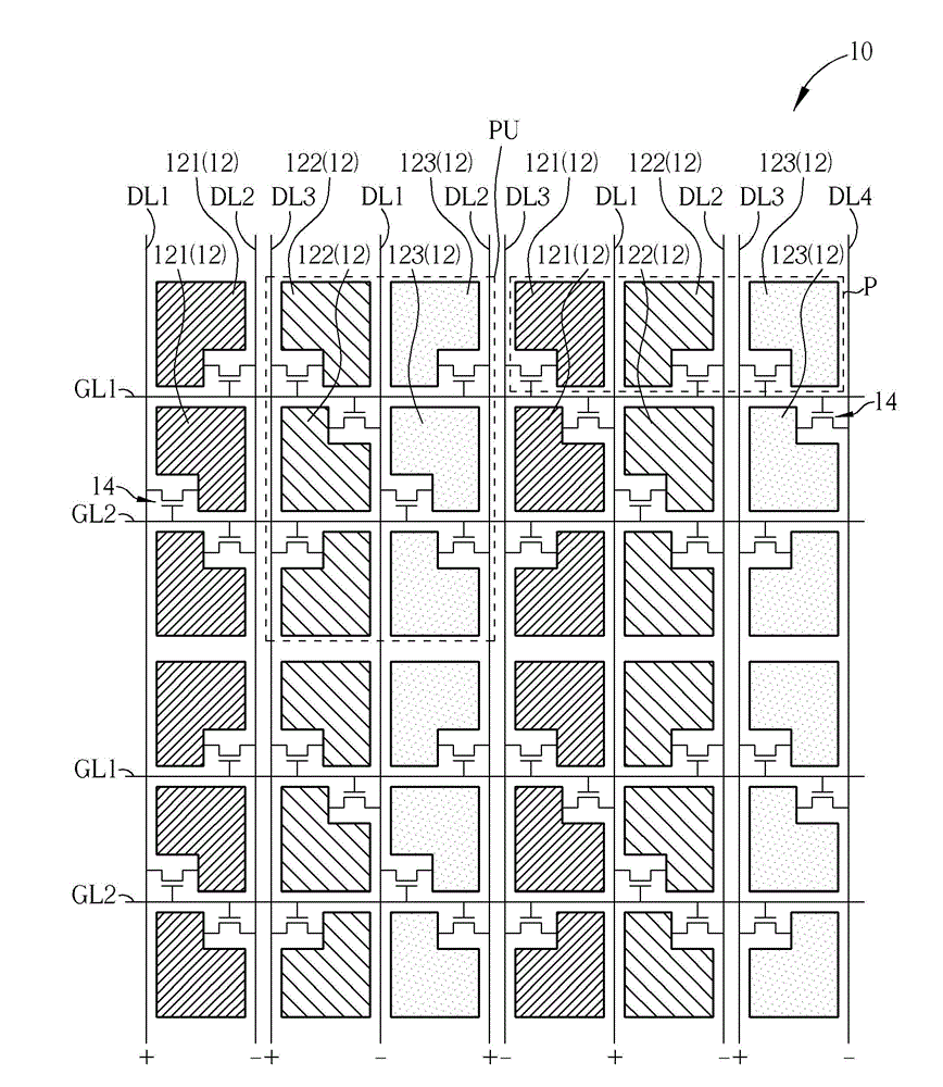 Array substrate and pixel unit of display panel
