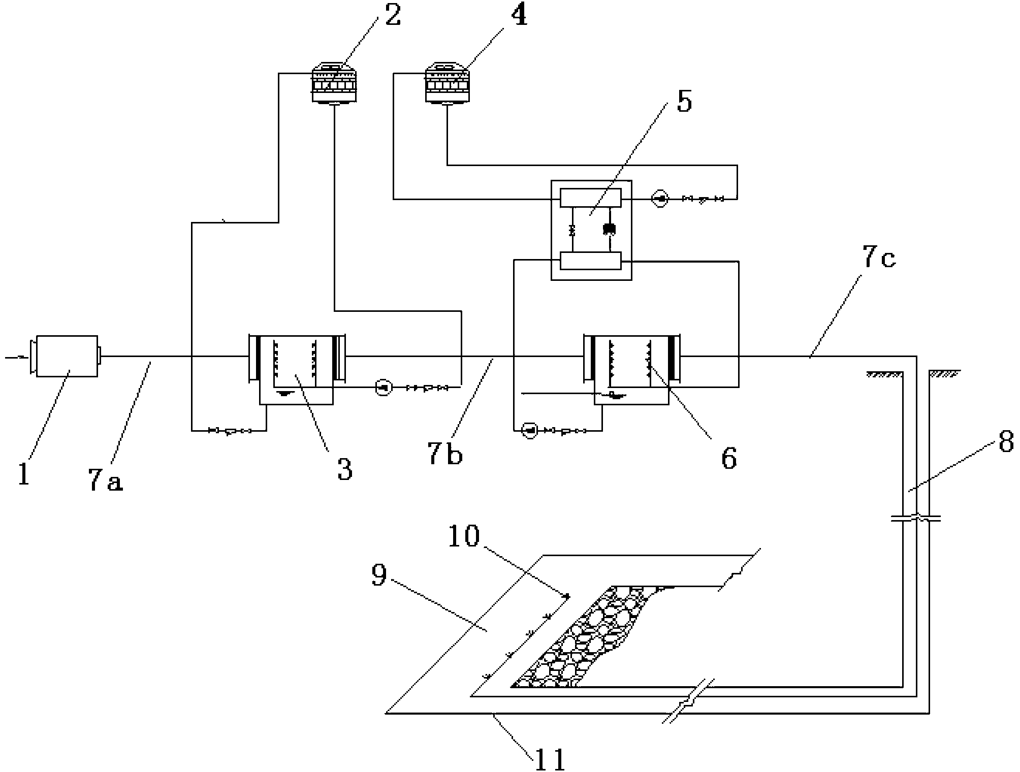 Compressed air cold conveying cooling system for mine and cooling method thereof