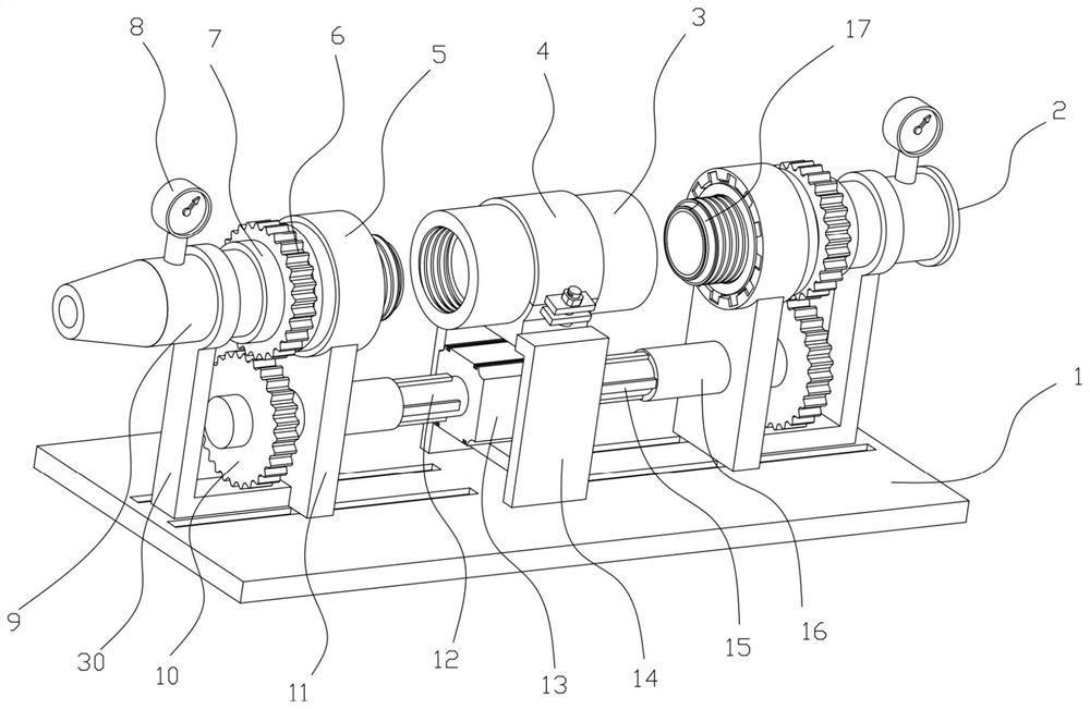 Rotary connection two-way detection device and method