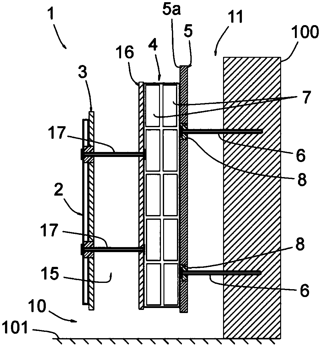 Heating apparatus including electrical energy storage batteries