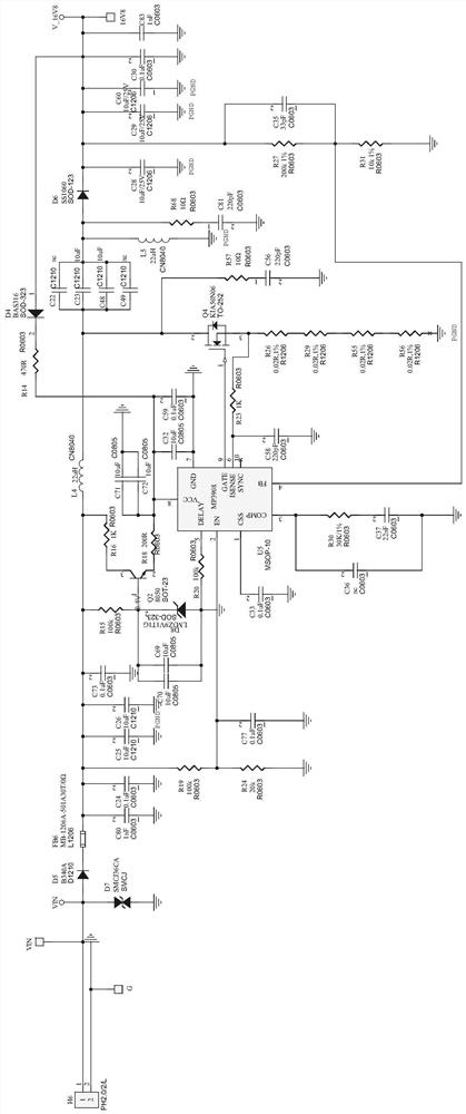 Intelligent vehicle-mounted monitoring system with intelligent power supply control circuit