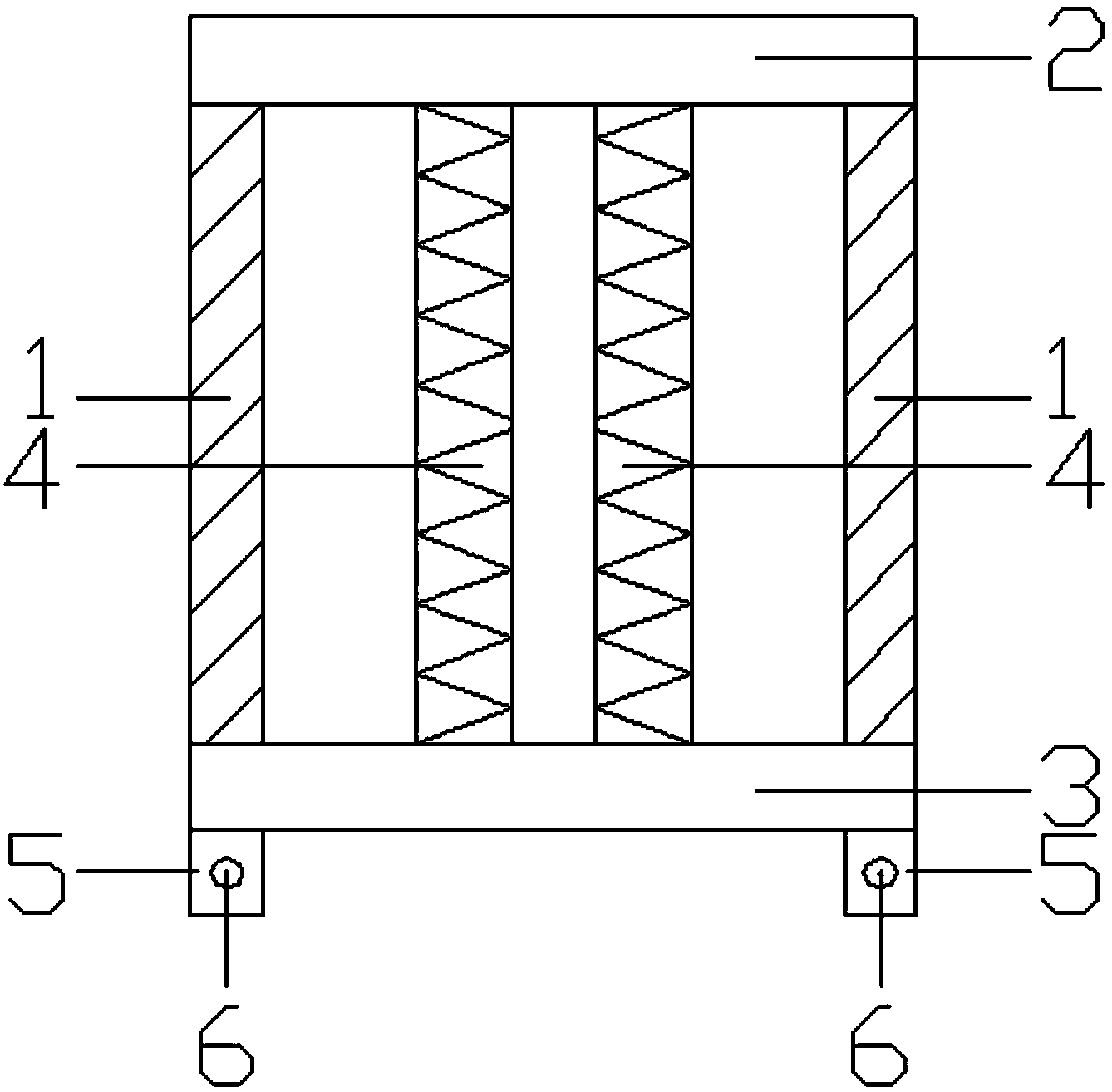 Separated spring device for vehicle