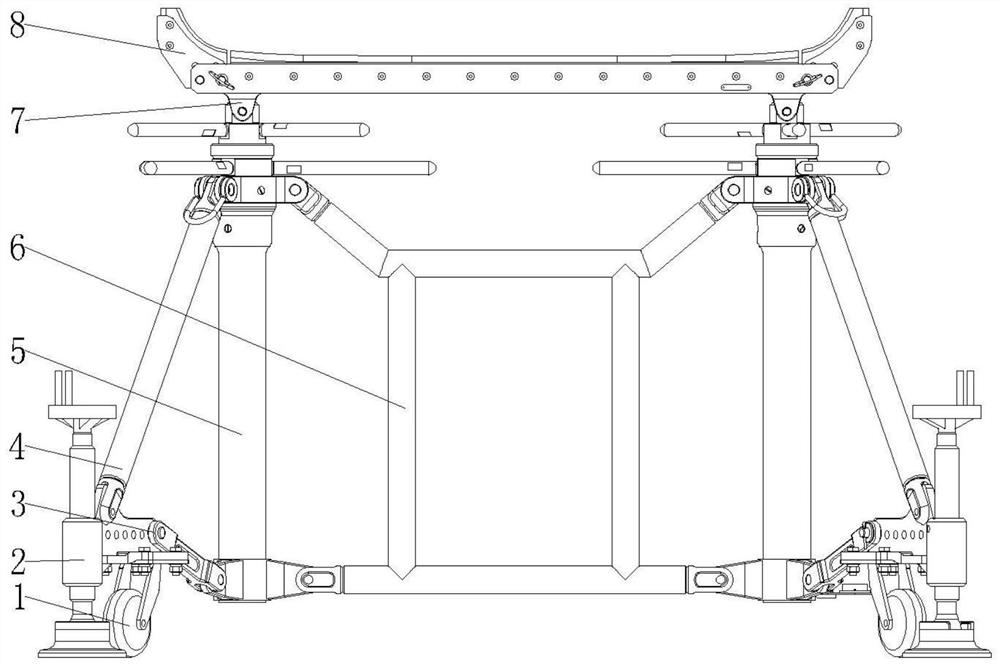 Supporting equipment suite for airplane