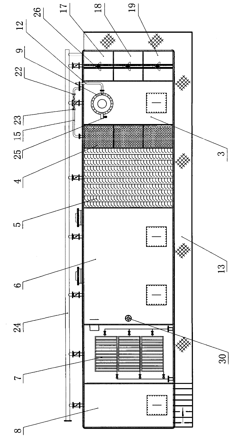 Device and method for integrally processing garbage percolate