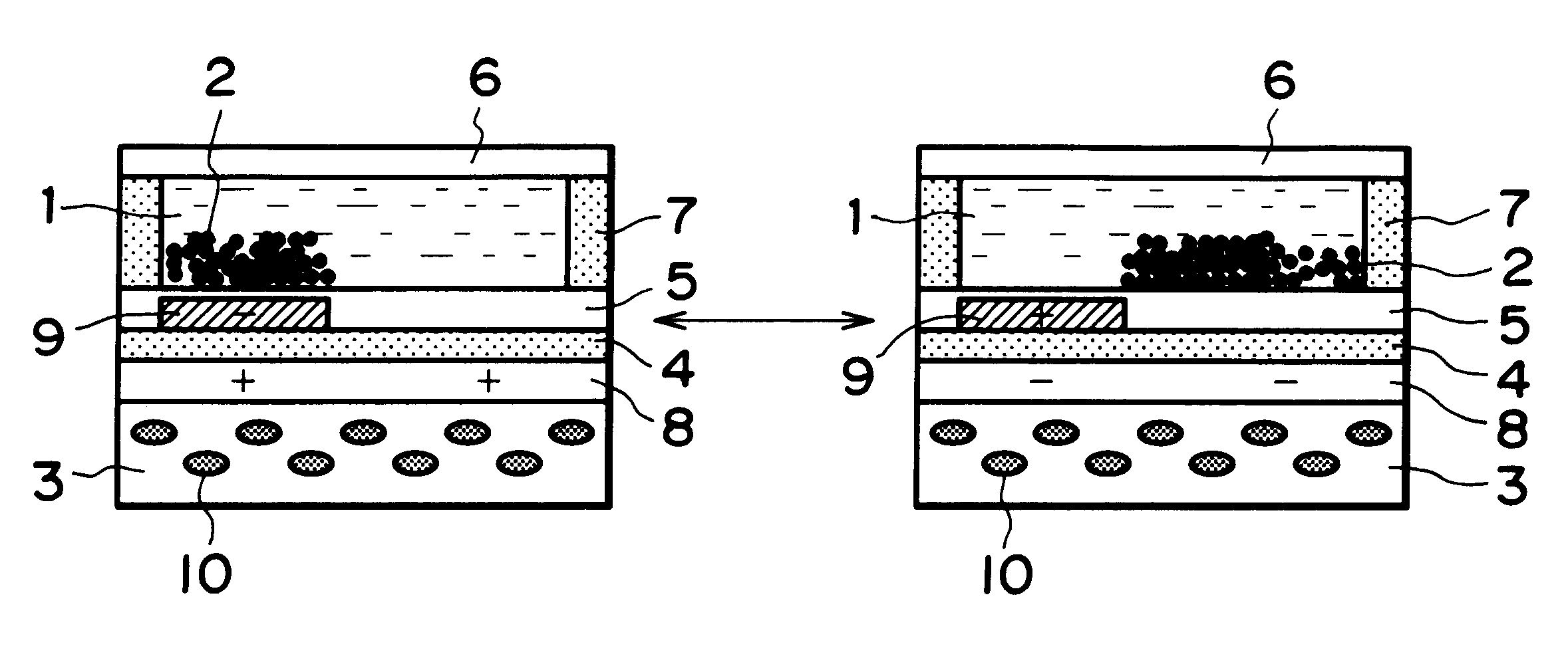 Electrophotographic display device and driving method therefor