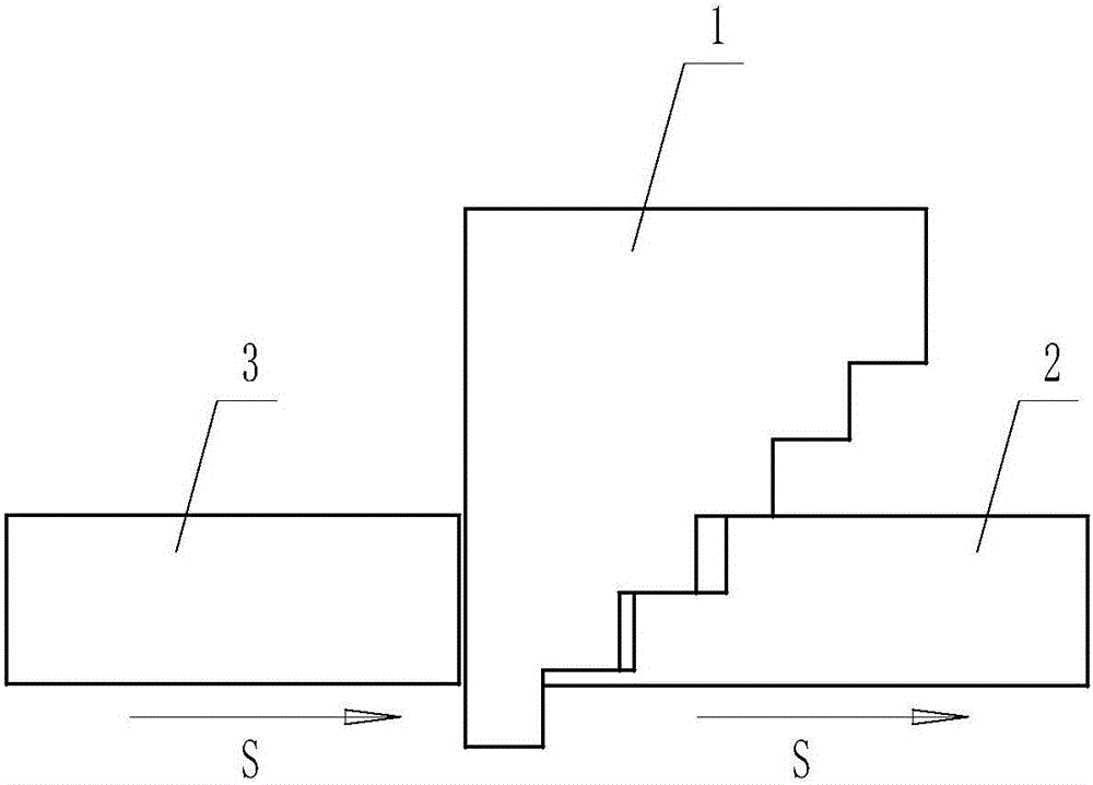 Step type multi-optical path cuvette