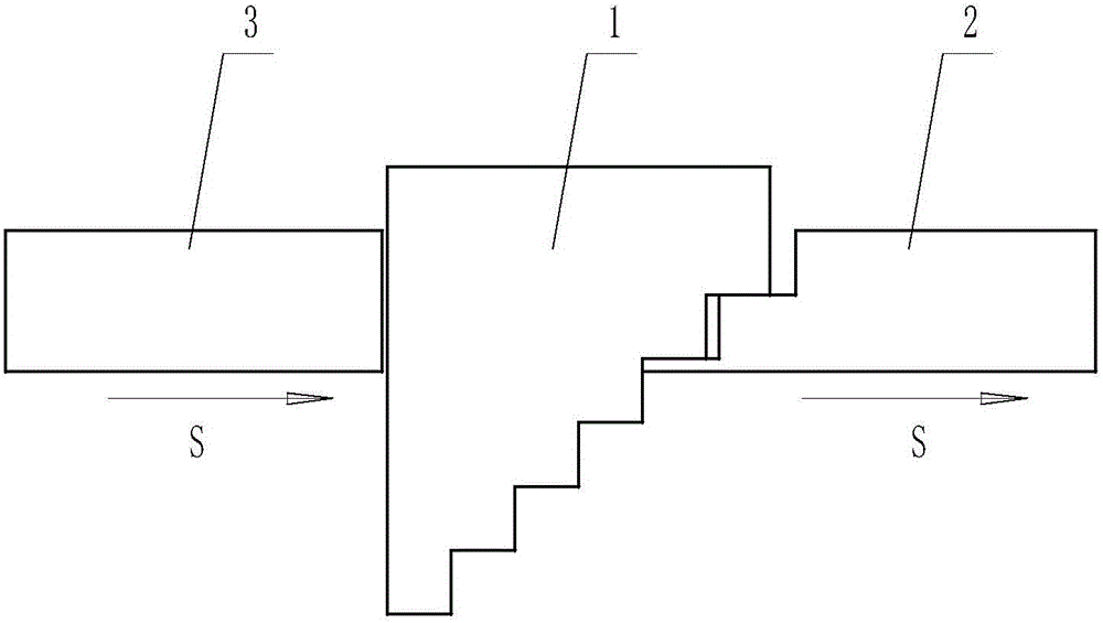 Step type multi-optical path cuvette
