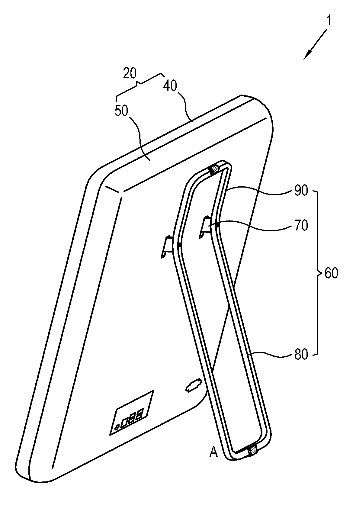 Electronic apparatus with stable support member system