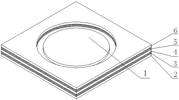 Composite damping plate made of low-frequency damping metamaterial