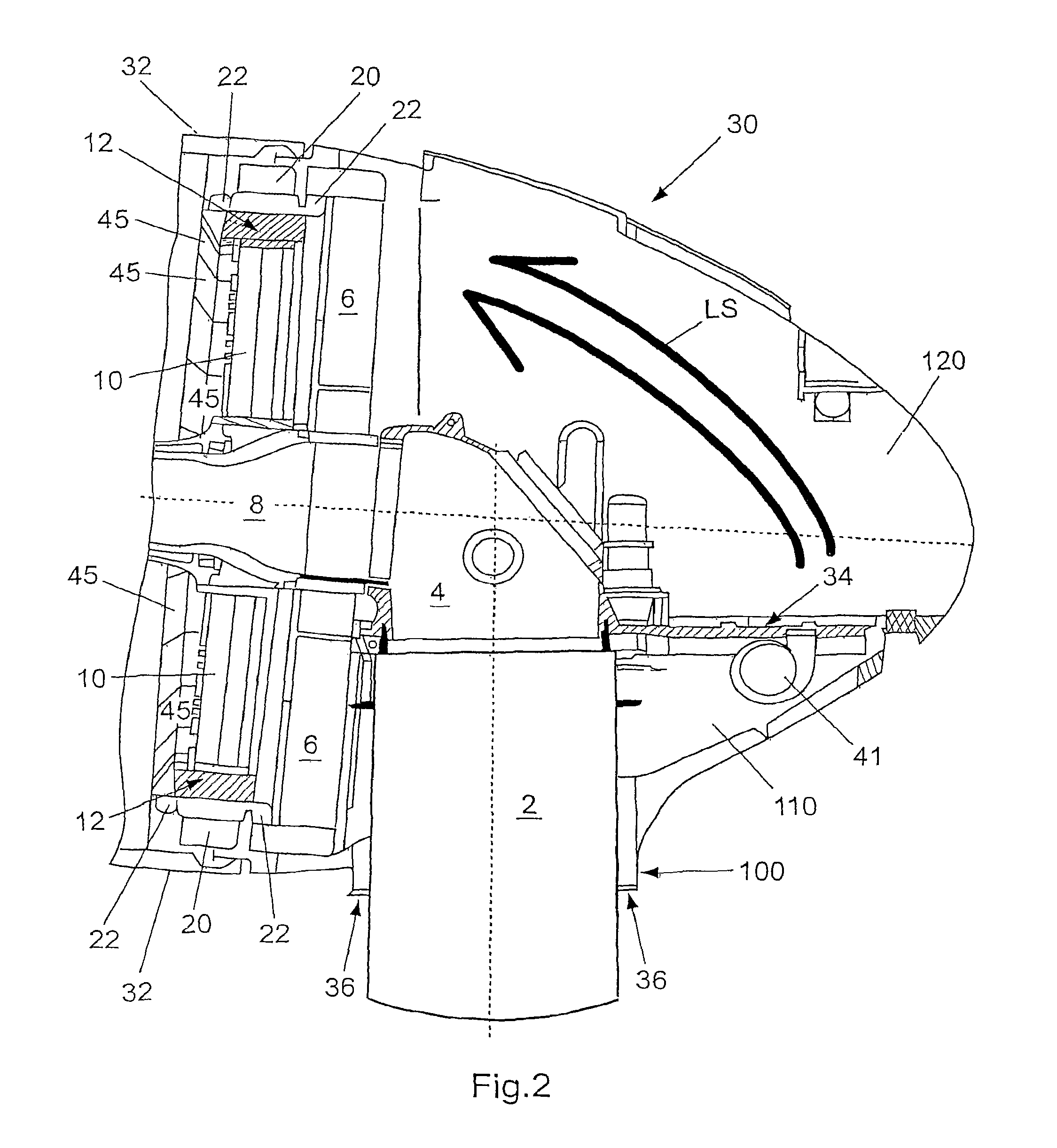 Wind turbine comprising a generator cooling system