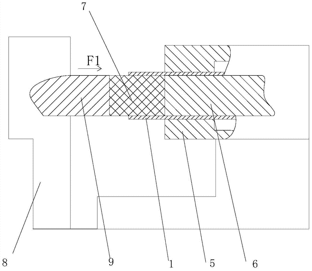 Pipe and flange connection structure and processing method thereof