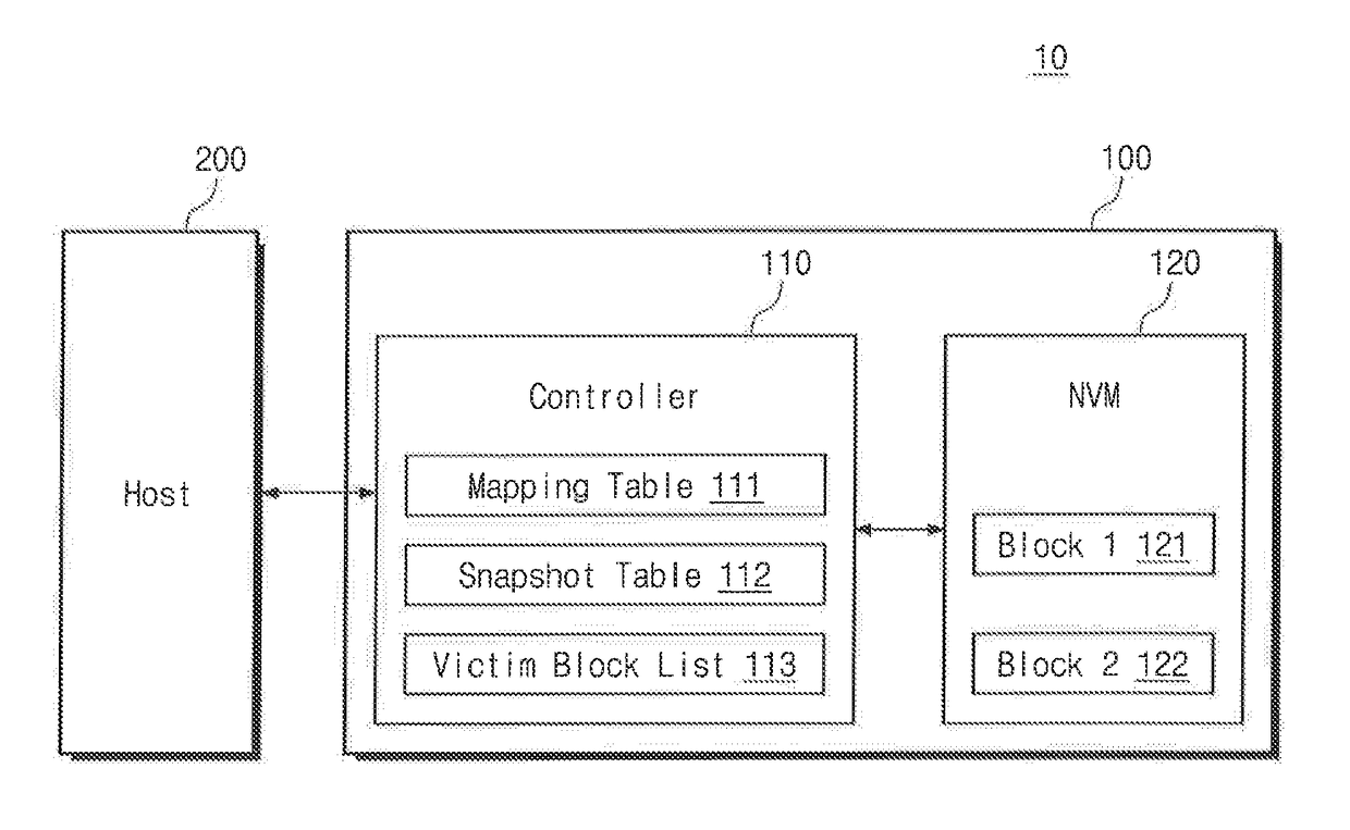 Storage system including non-volatile memory device