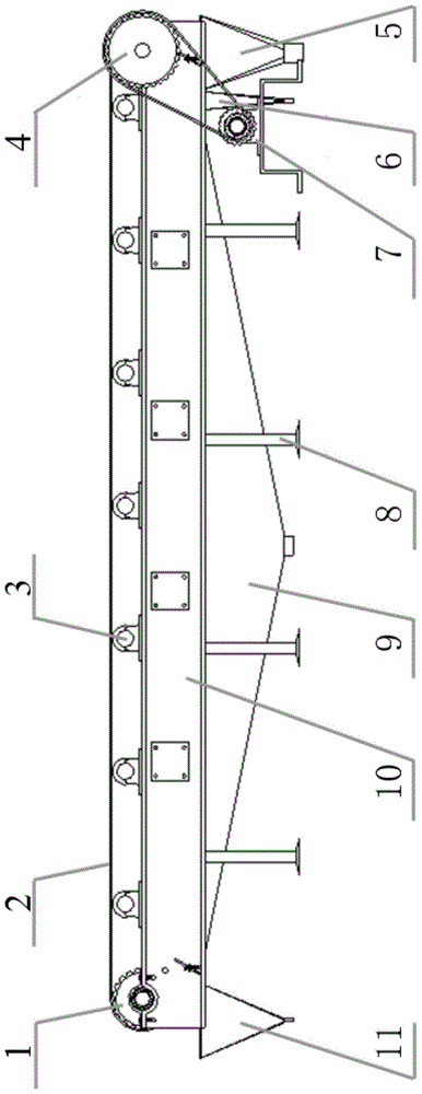 Large-scale piggery excrement separating and collecting device and application method thereof