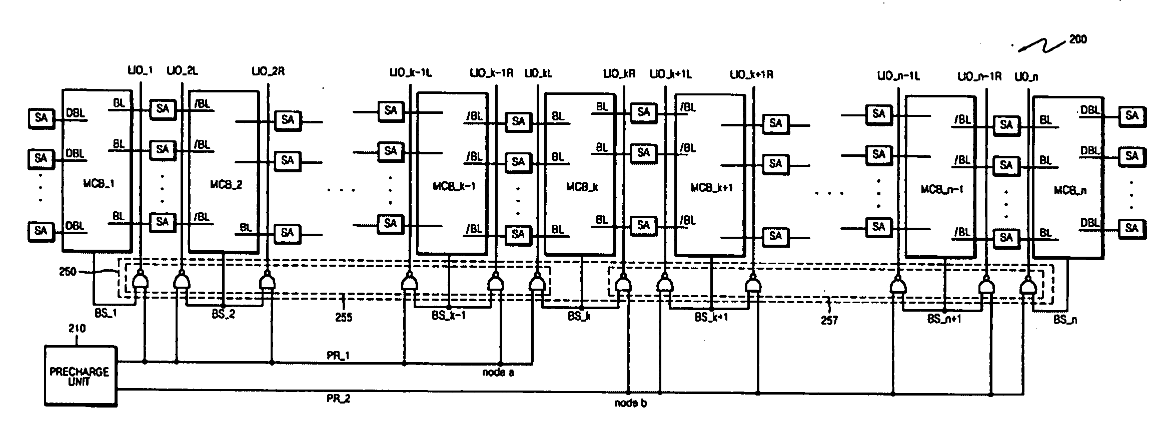 Method of precharging local input/output line and semiconductor memory device using the method