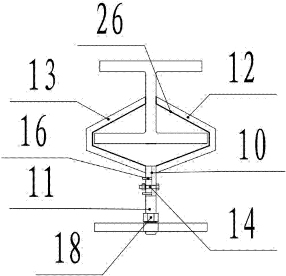 Vertical dual adjustment device of mining laser orientation instrument