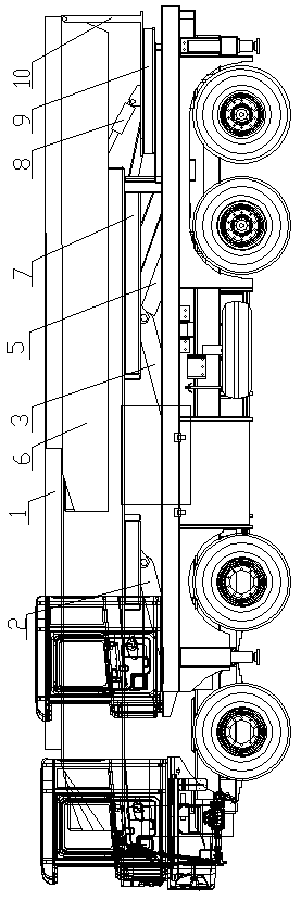 Bulk freight loading and unloading device and bulk freight loading and unloading method of vehicle-mounted liftable transport aircraft and application