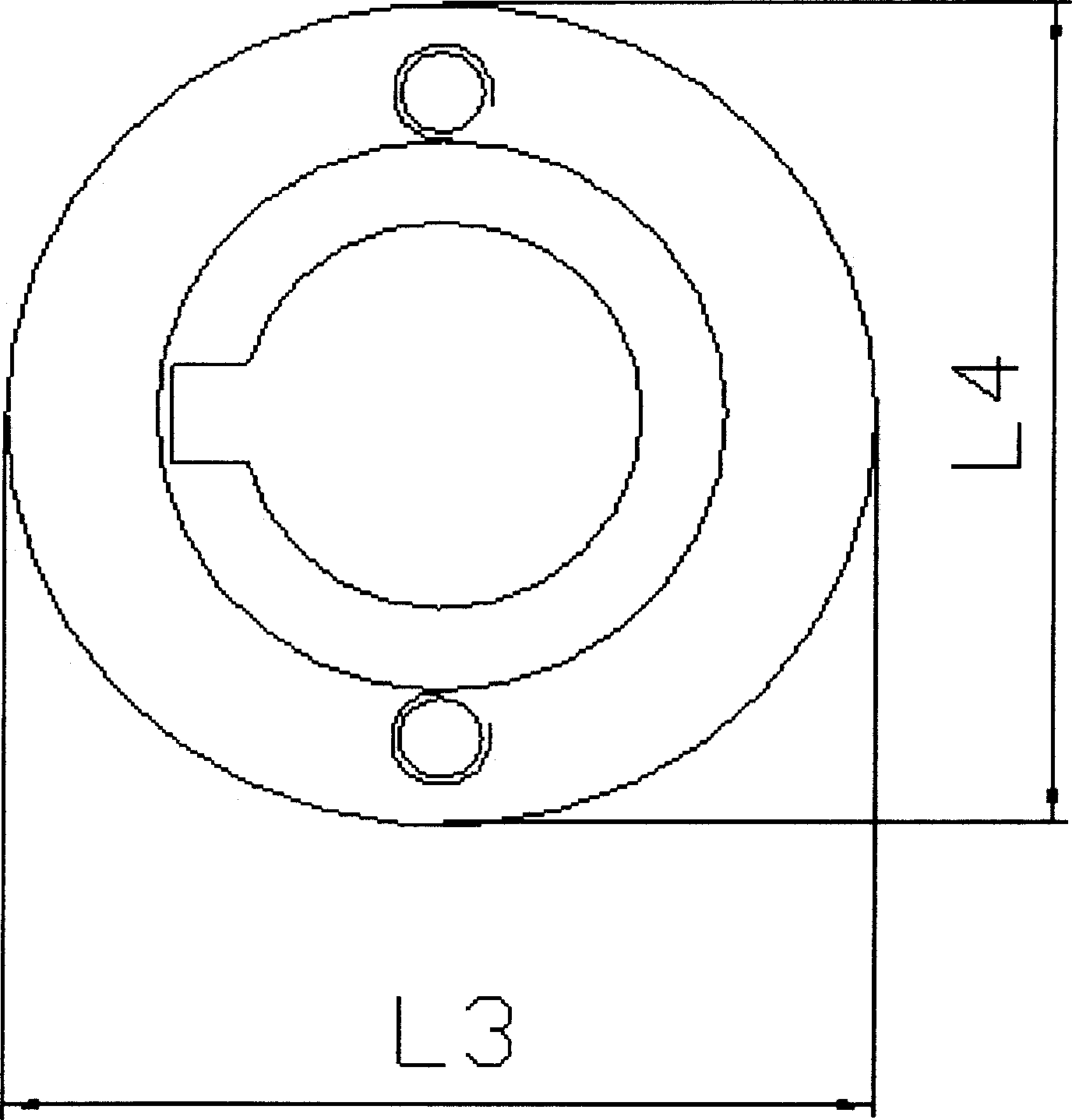 Contour method for machining elliptic cam