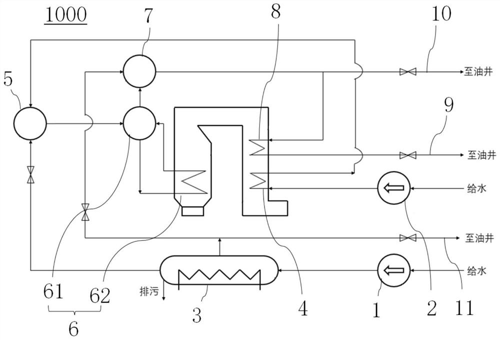 Steam generating and injecting system capable of cooperatively utilizing electricity and heat