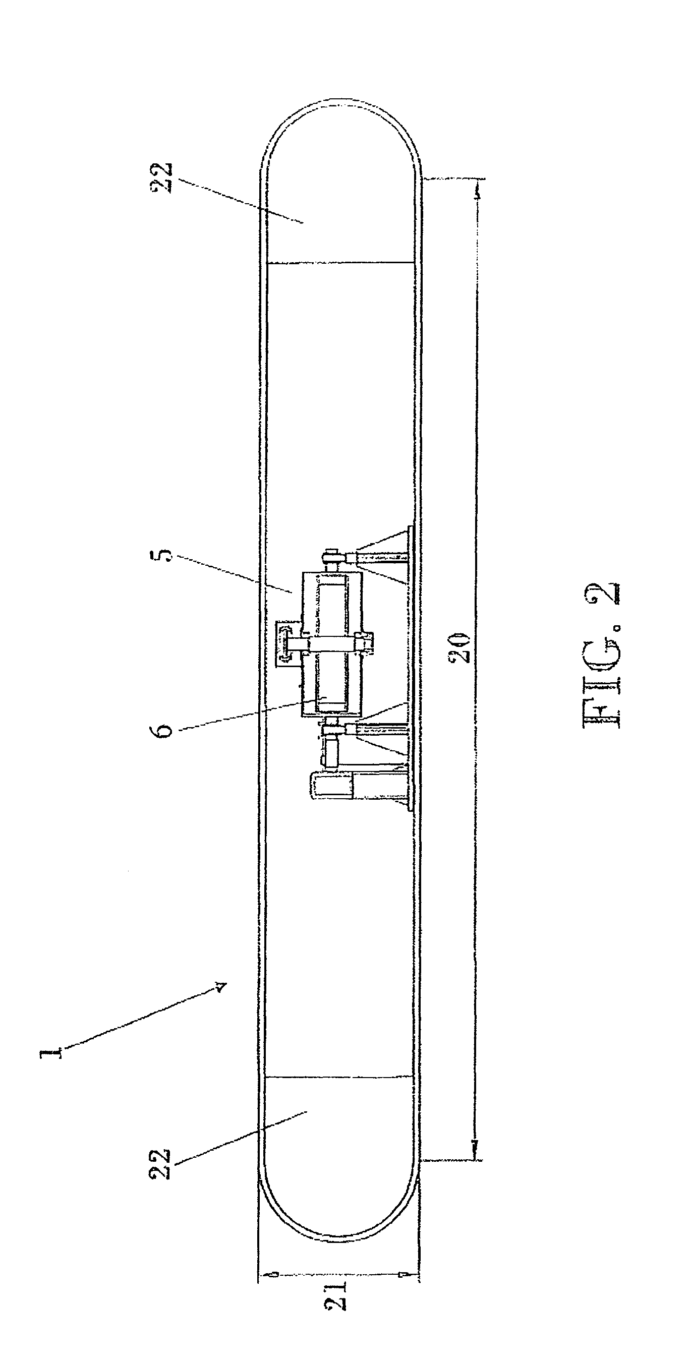 Installation and method for harnessing wave energy