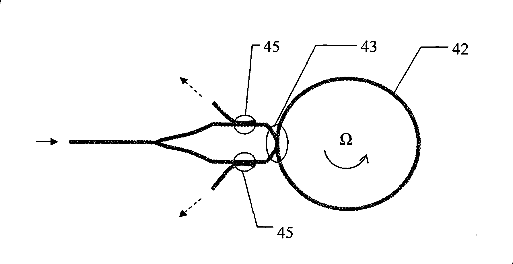 Surface plasma excimer slow-ray gyroscope and method for producing the same