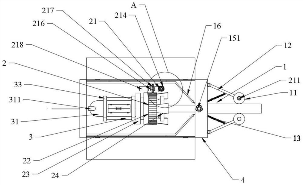 Axial stripping and lateral wire arrangement continuous optical cable stripping device