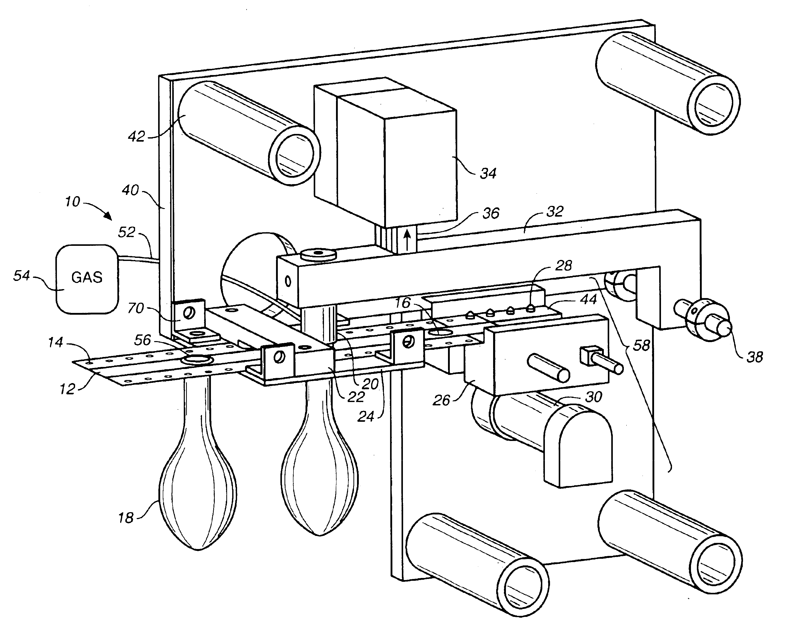 System and method for inflating balloons