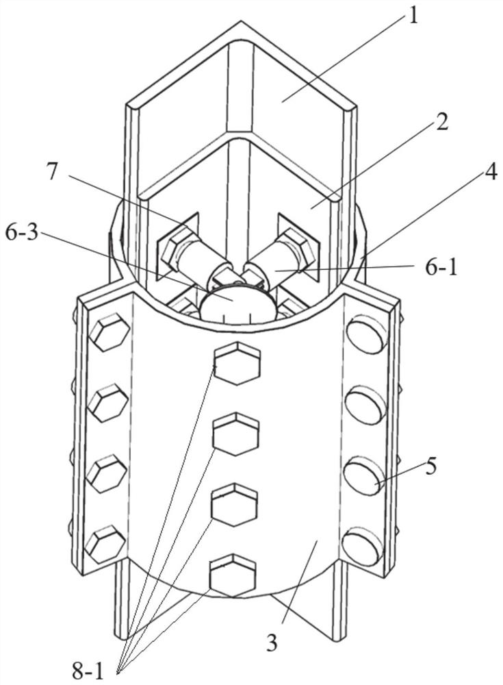 A device for strengthening and correcting the angle steel of a bolt pressure-embracing transmission tower