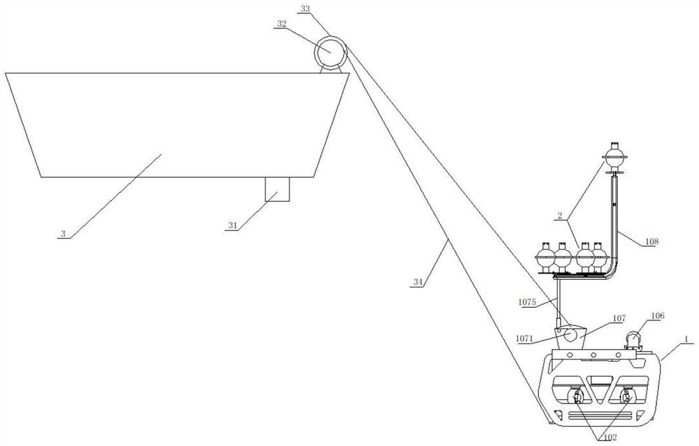 Device and method for recovering ocean bottom seismograph in ice area environment