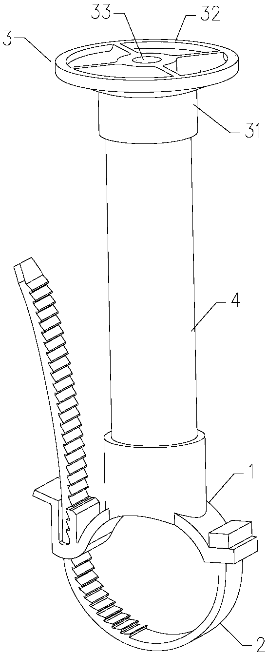 Ribbon type hoisting pipe clamp