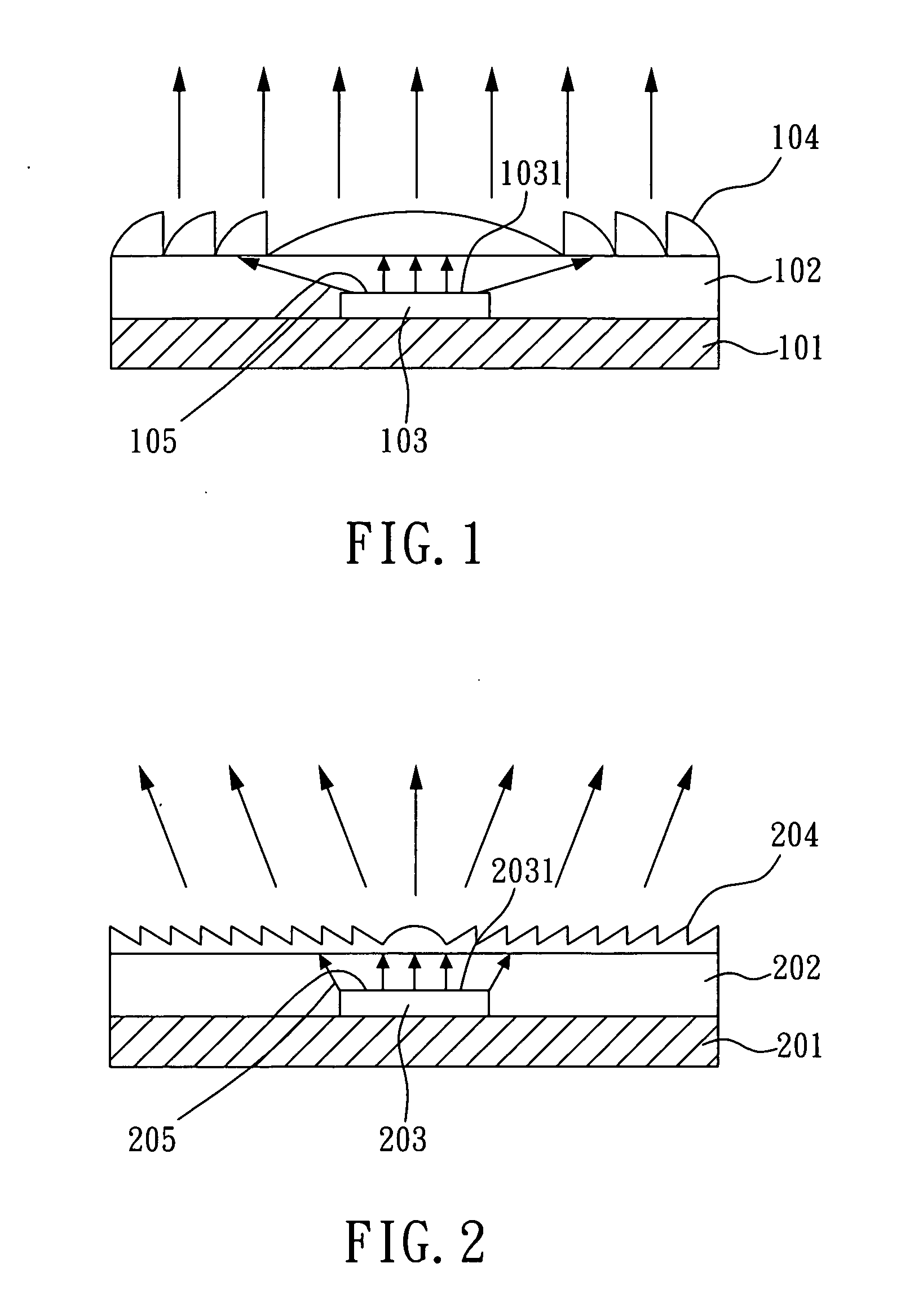 Planar package structure for high power light emitting diode