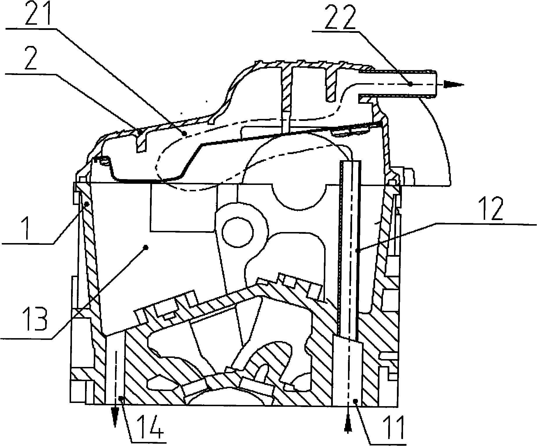Cylinder head of internal combustion engine